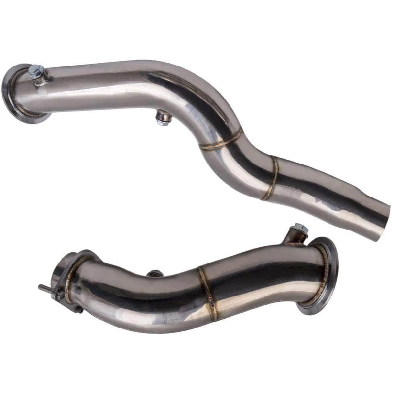 New Edelstahl Downpipe Hosenrohr Katersatz für BMW 3er Serie M3 F80 317 KW 4er Serie M4 F82 F83 317 KW / 368KW