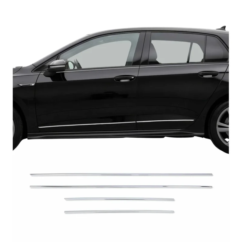 Seitentürleiste Türleisten Türschutzleisten für VW Golf 8 2019-2024 Edelstahl 4x