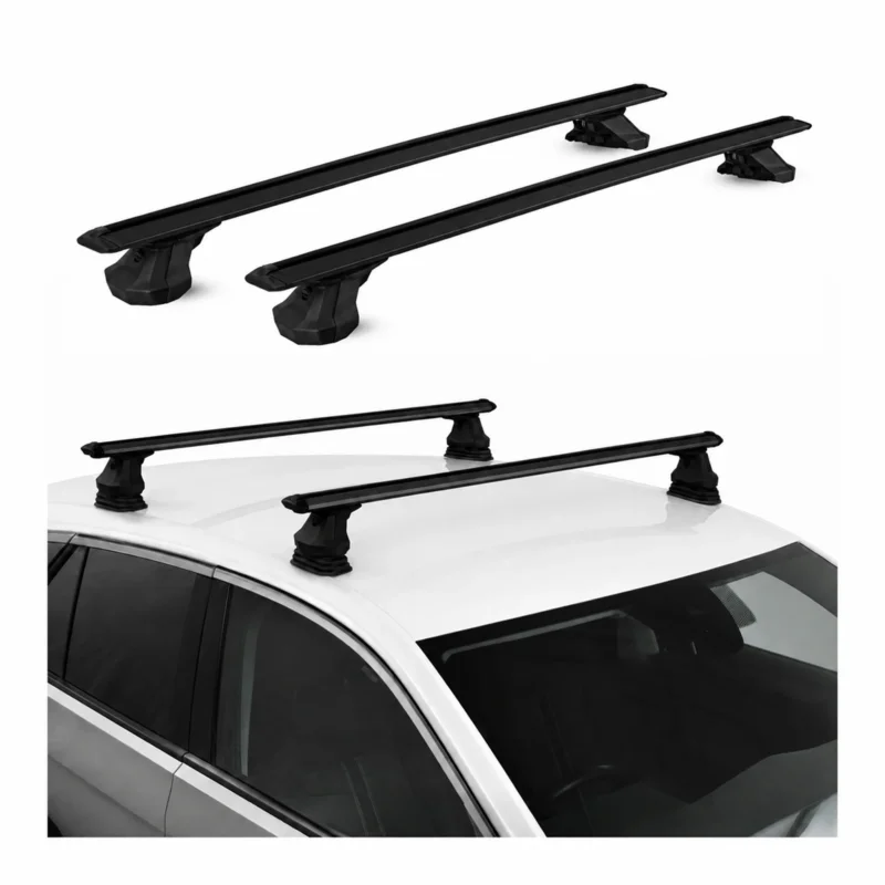 Dachträger für Opel Zafira Tourer C 2011-2019 Aluminium 2 Stück 75kg TÜV Schwarz