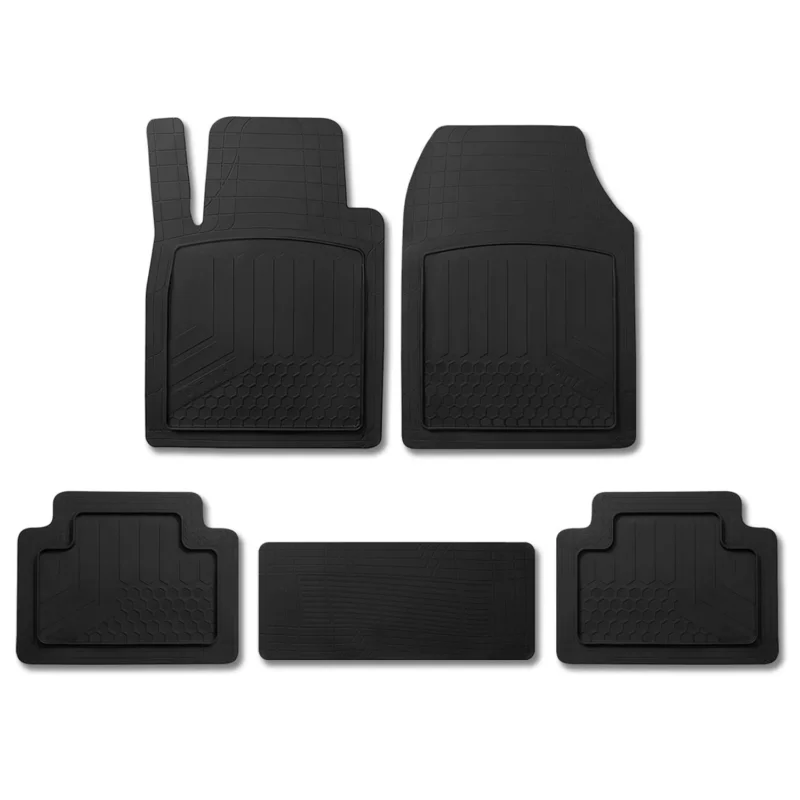 Fußmatten Zuschneidbar Gummi Universal Schwarz 5 tlg für MG HS 2022-2026