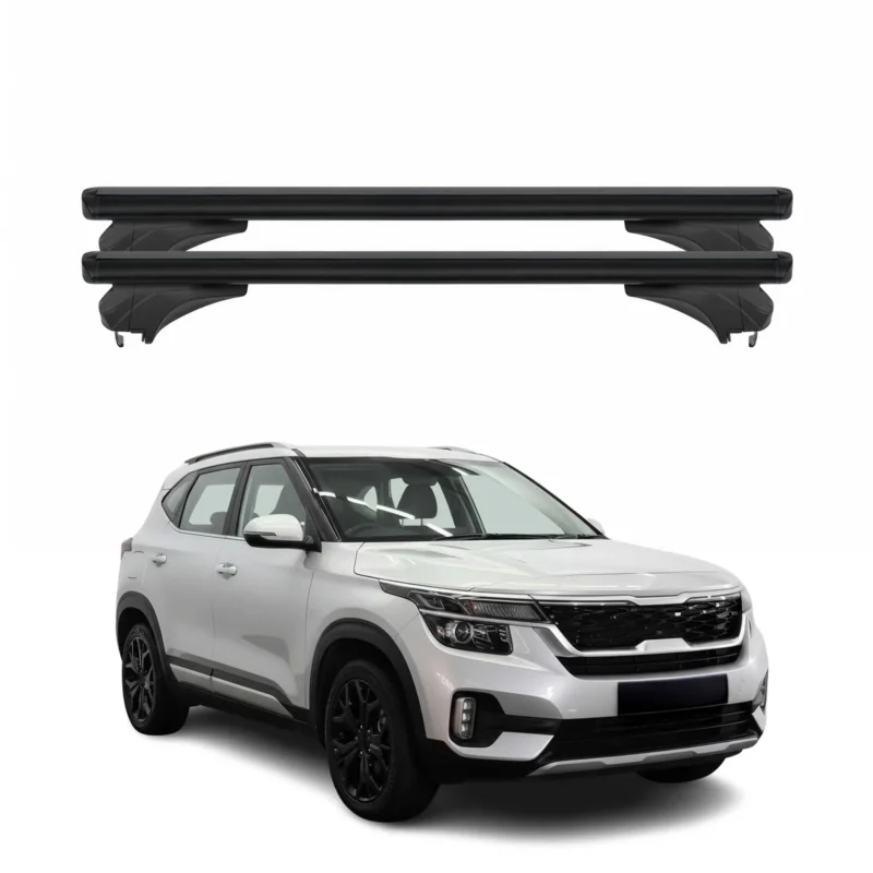 Menabo Dachträger Grundtäger für KIA Seltos 2023-2026 FL Aluminium Schwarz 2 tlg