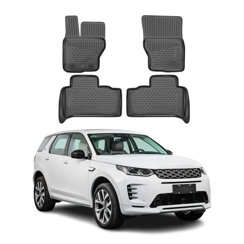 OMAC Gummimatten Fußmatten für Land Rover Discovery 2017-2026 7Sitze TPE Schwarz