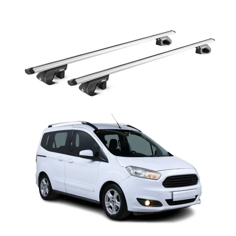 Dachträger Grundtäger für Ford Courier Tourneo 2013-2023 90kg Alu Silber 2x ABE