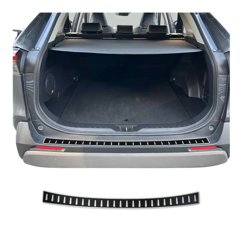 Ladekantenschutz Stoßstange für Toyota RAV4 V 2019-2025 Edelstahl carbon foliert