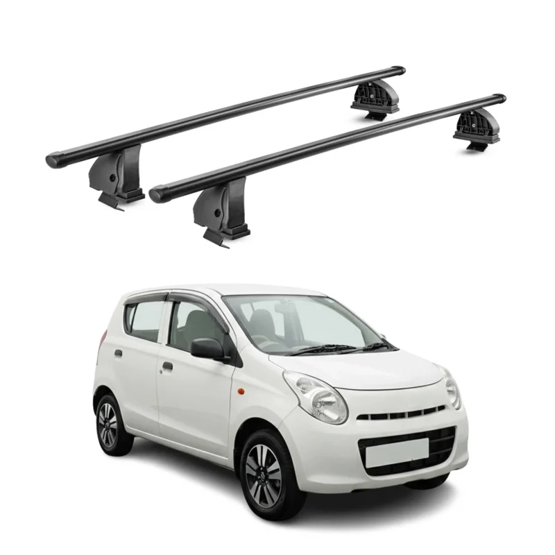 Stahl Dachträger für Suzuki Alto HA25 2009-2014 TÜV Abschließbar 2tlg Schwarz