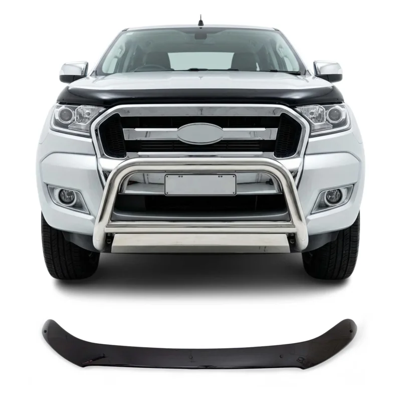 Motorhaube Deflektor Insekten Steinschlagschutz für Ford Ranger 2015-2022 Dunkel