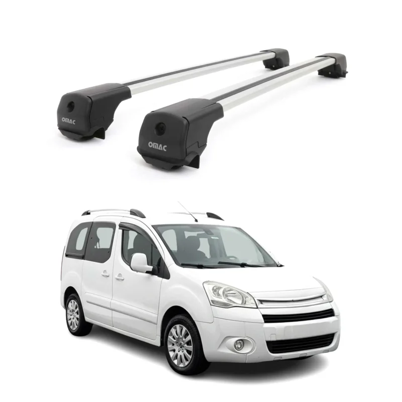 Dachträger Grundträger für Citroen Berlingo 2008-2018 Aluminium 75kg Grau 2tlg