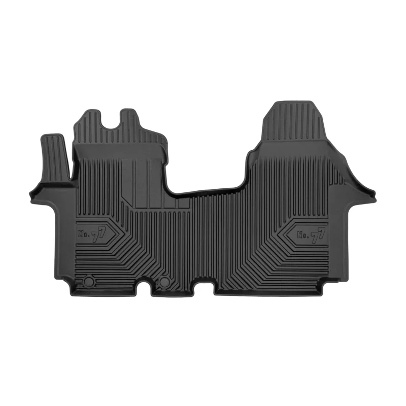 Fußmatten Gummimatten No.77 für Opel Vivaro A 2001-2014 TPE Schwarz 1 tlg