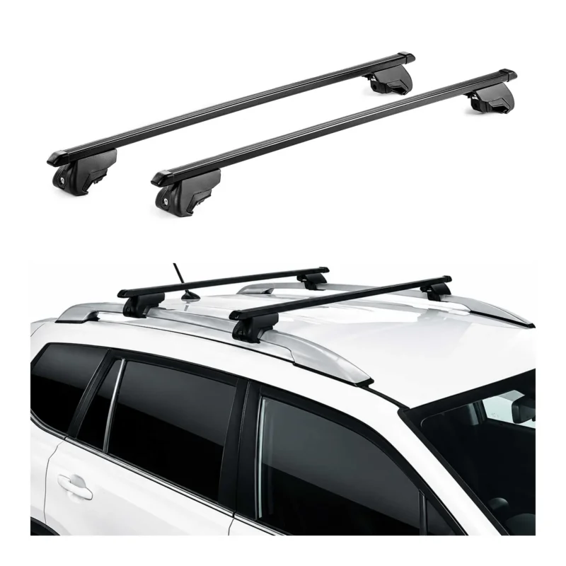 Dachträger für Cadillac SRX 2010-2016 Stahl Schwarz Dachgepäckträger