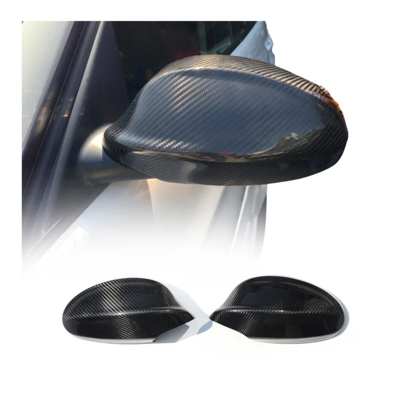 Spiegelkappen Spiegelabdeckung für BMW 3er E90 E91 2005-2013 Echt Carbon Schwarz