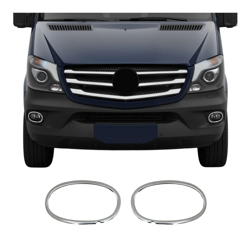 Nebelscheinwerfer Rahmen Umrandung für Mercedes Sprinter W906 2013-2018 Chrom 2x