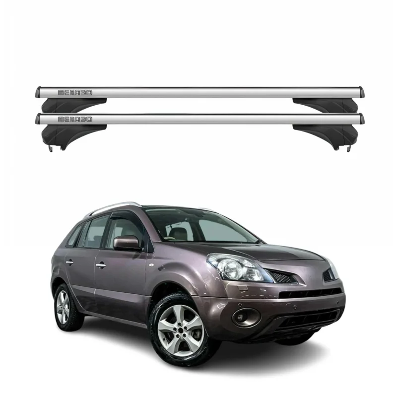 Menabo Dachträger Grundtäger für Renault Koleos I 2008-2016 Aluminium Silber 2x