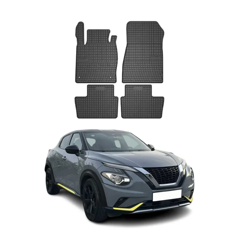 OMAC Gummi Fußmatten für Nissan Juke 2019-2026 Automatten Gummi Schwarz 4tlg