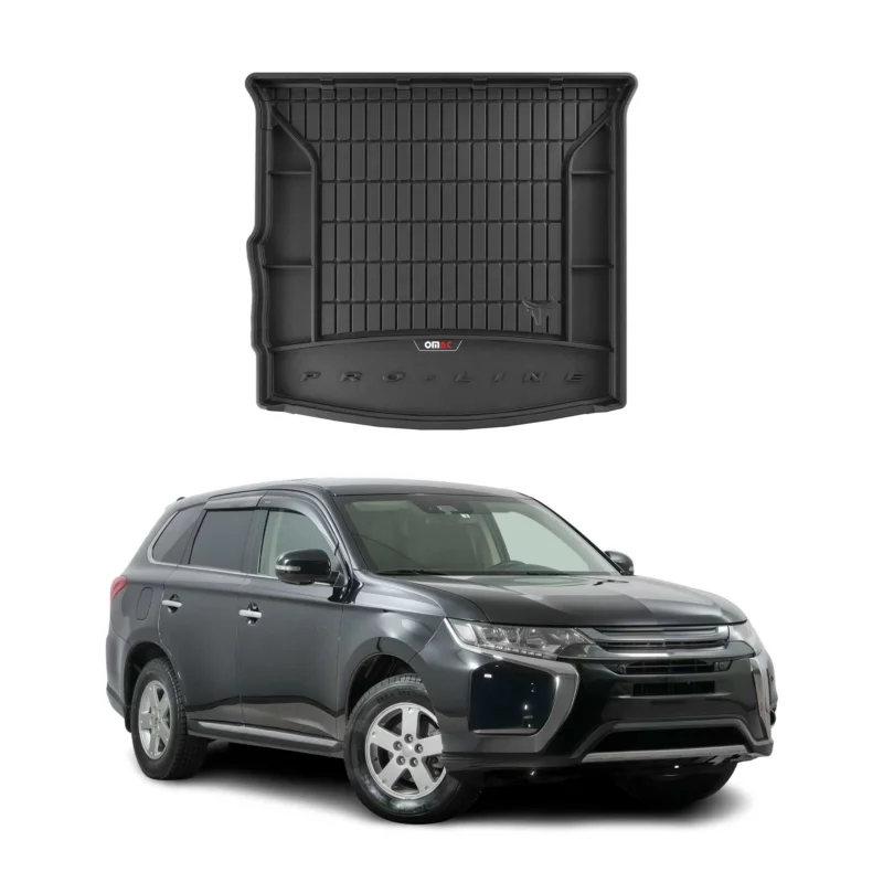 OMAC Gummi Kofferraumwanne für Mitsubishi Outlander PHEV 2013-2021 TPE Schwarz