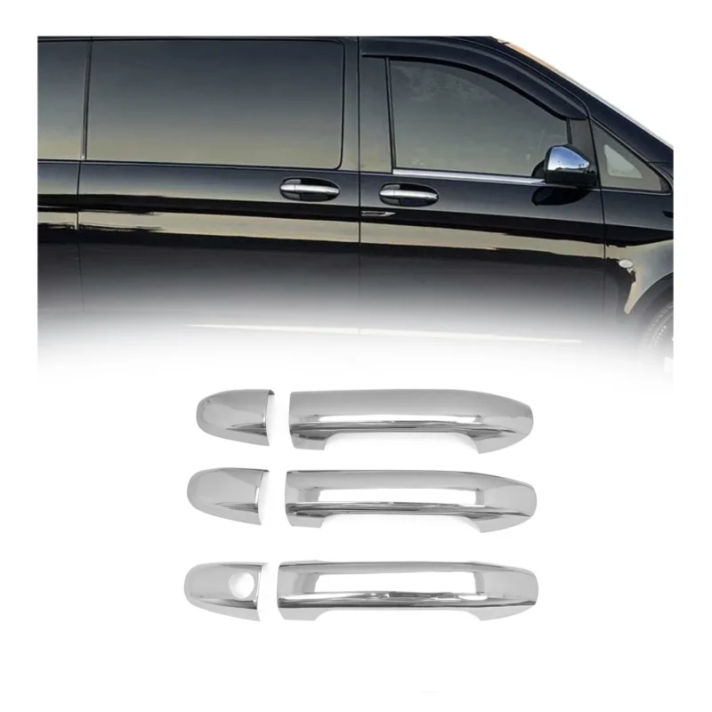 Türgriff Blende Chrom für Mercedes Vito W447 2014-2019 3-Tür Edelstahl 6x