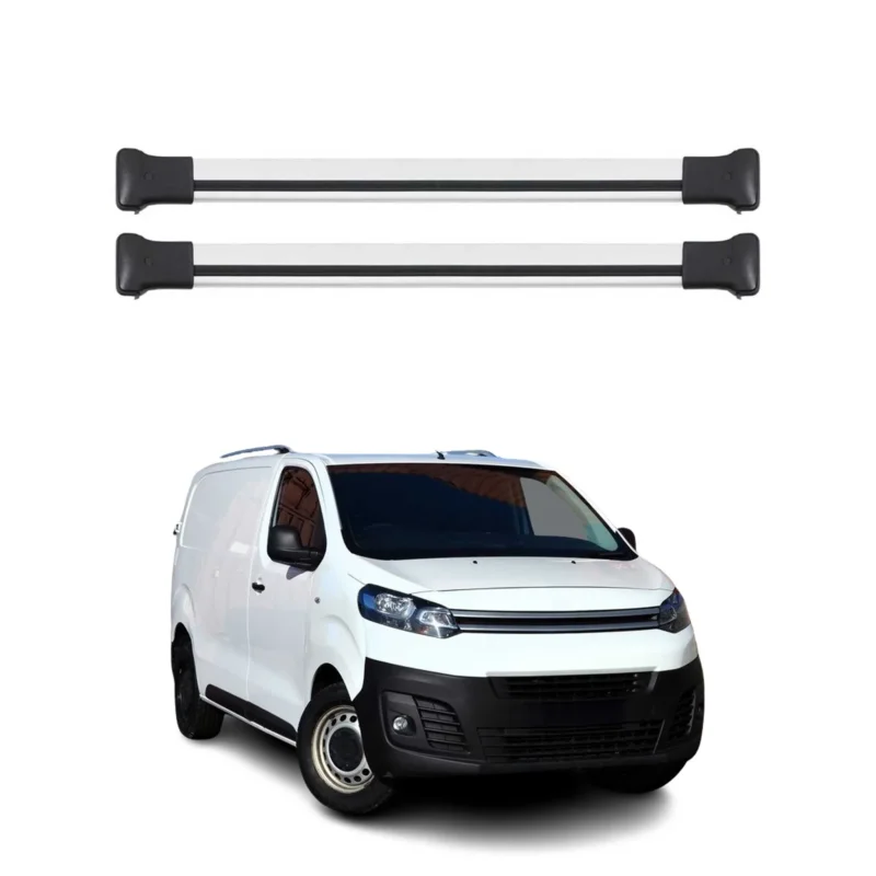 Dachträger Grundtäger für Citroen Jumpy 2016-2026 75kg Aluminium Silber 2 tlg