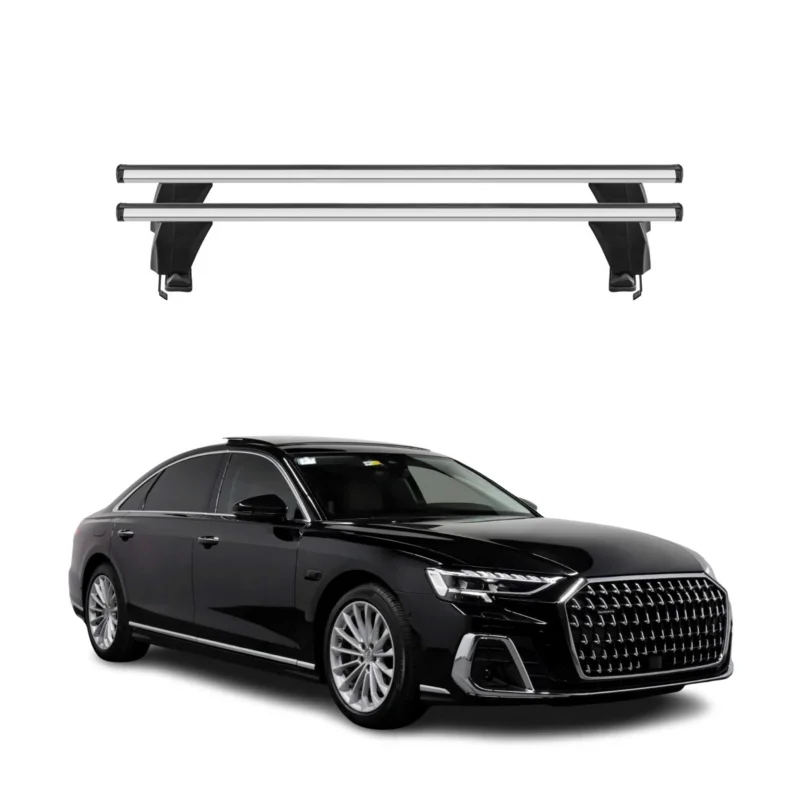 Menabo Dachträger Grundtäger für Audi A8 Limo 2018-2026 50kg Alu Silber 2 tlg