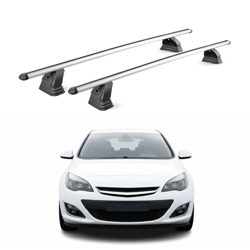 Alu Dachträger für Opel Astra J Schrägheck Kombi Limo 2009-2015 T-Nut 2x Silber