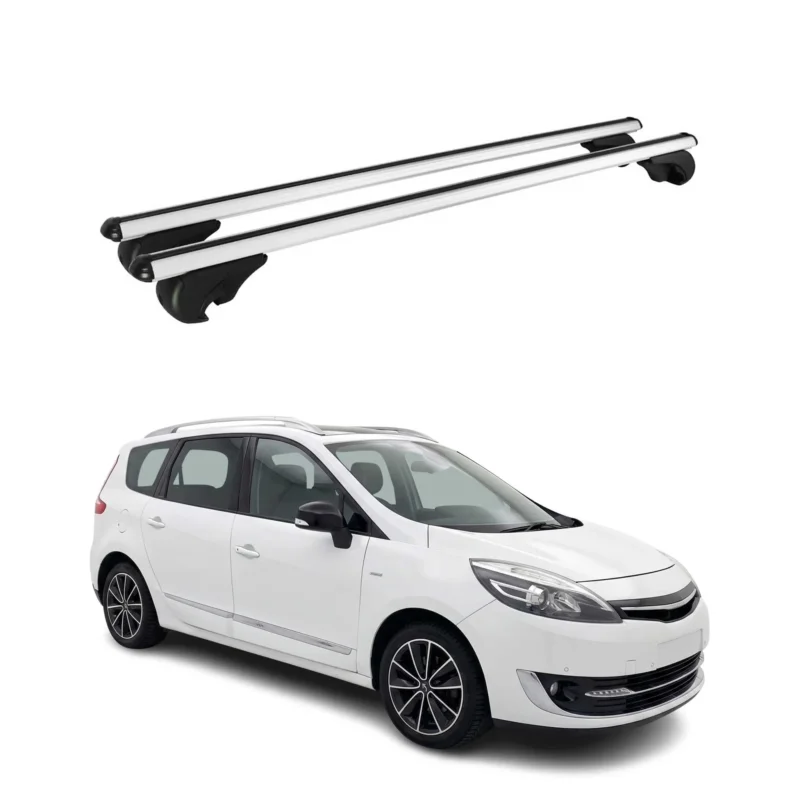 Dachträger Grundträger für Renault Grand Scenic III 2009-16 TÜV Alu Silber 2x