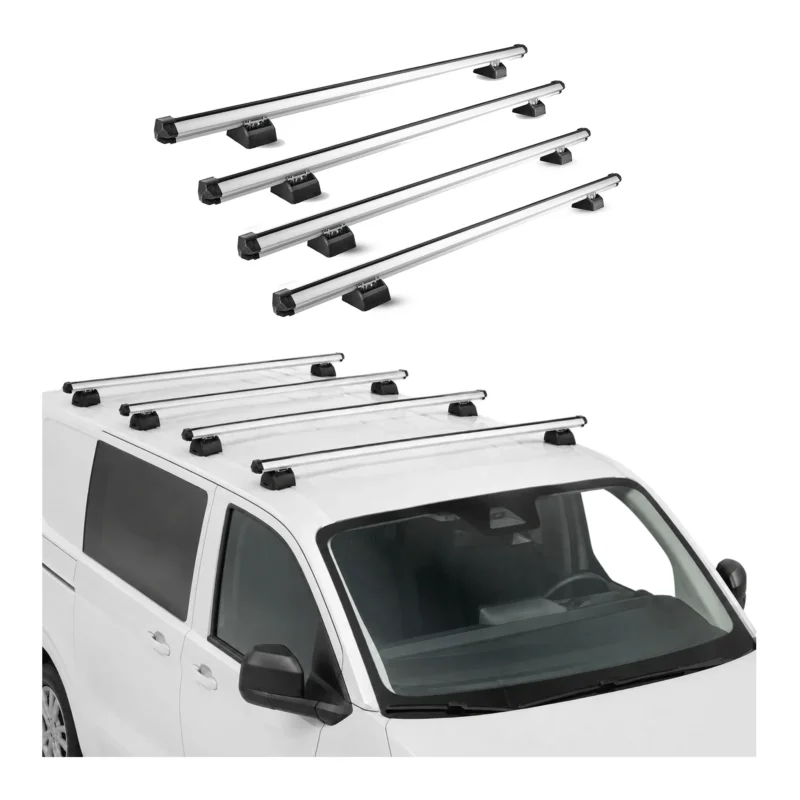 Dachträger für Nissan NV400 2011-2021 H1L1 4-Träger Aluminium Silber