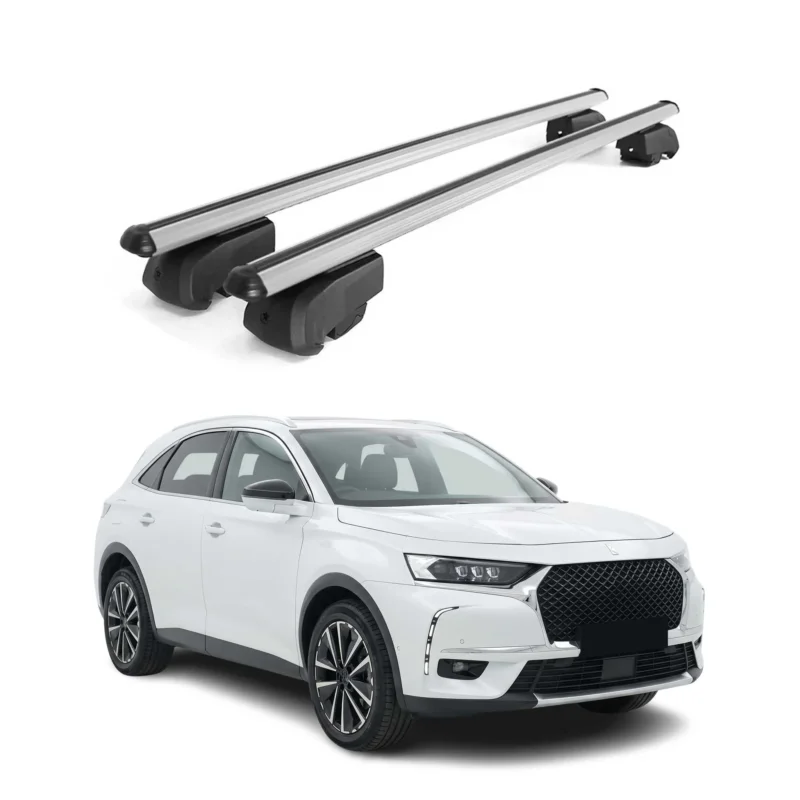 Dachträger Grundträger für DS 7 Crossback E-Tense 2019-2026 Aluminium Silber 2x