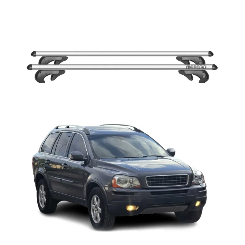 Menabo Dachträger Grundtäger für Volvo XC90 mk1 2006-2014 FL 90kg Alu Silber 2x