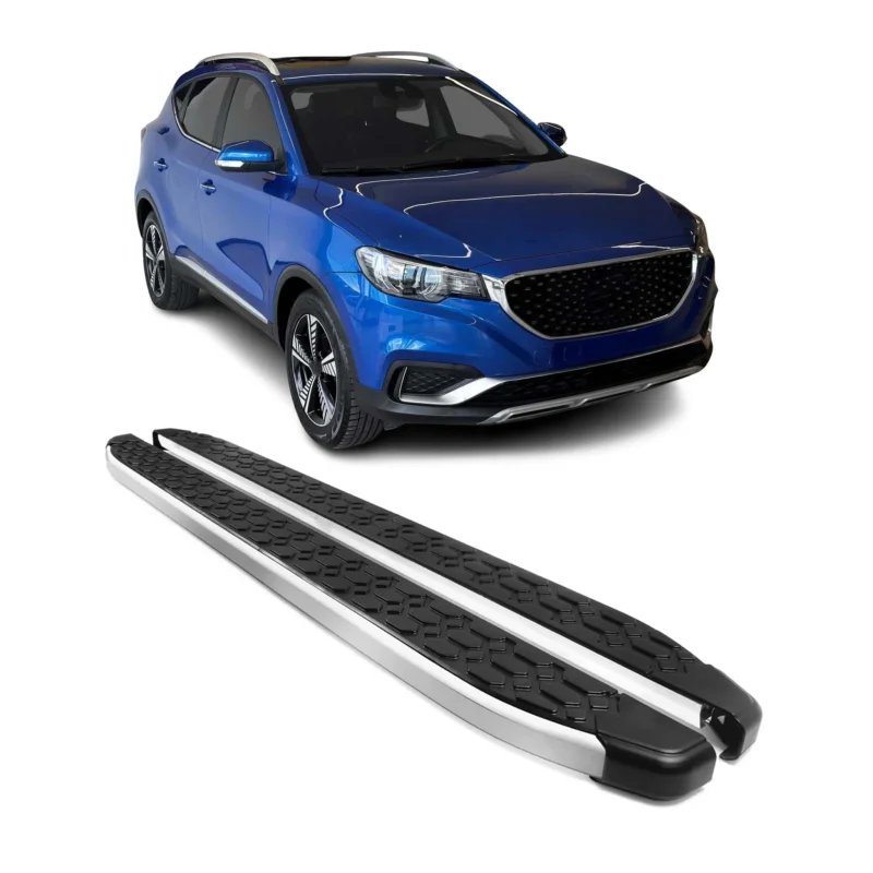 Trittbretter Seitenschweller Schweller für MG ZS EV 2020-2026 Schwarz 2 tlg