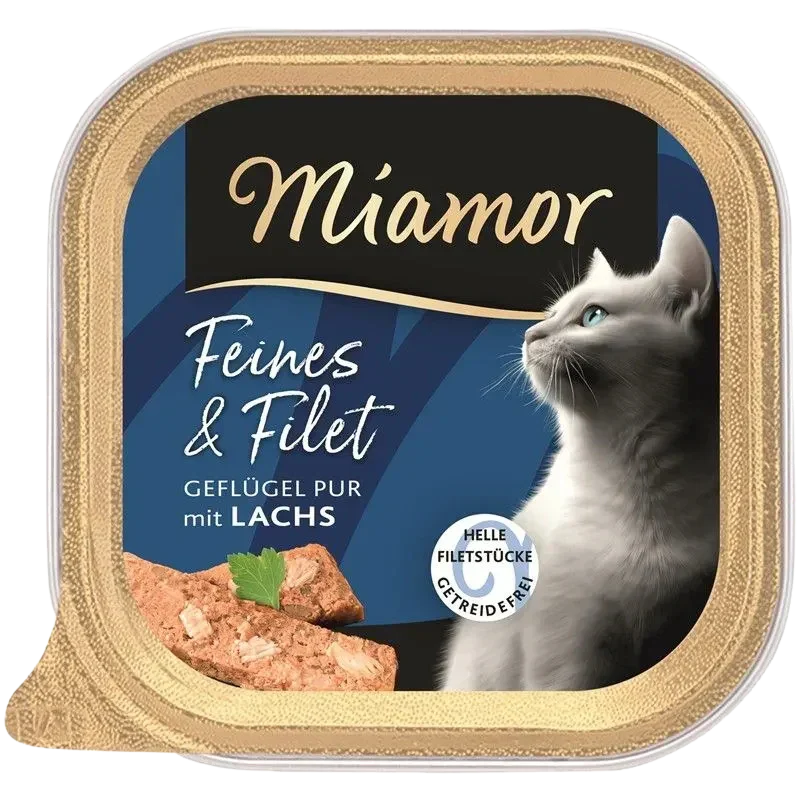 Miamor Feines & Filet Geflügel Pur & Lachs
