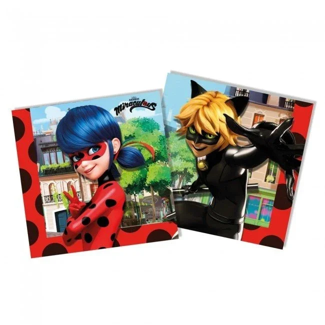 Miraculous Servetten Versiering 33cm 20st van Procos koop je bij Partywinkel