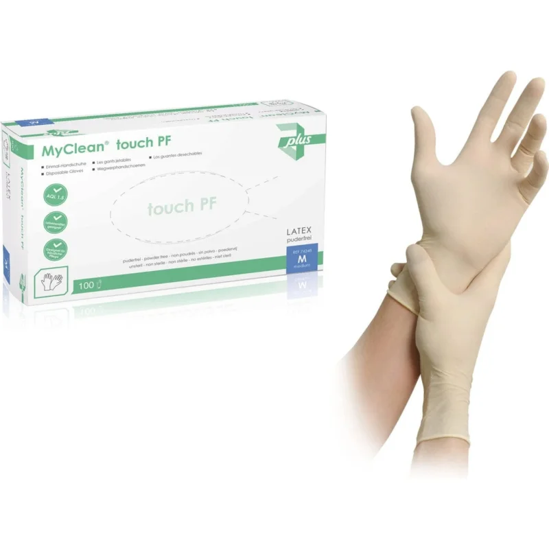 MyClean touch Latex Einmalhandschuhe puderfrei