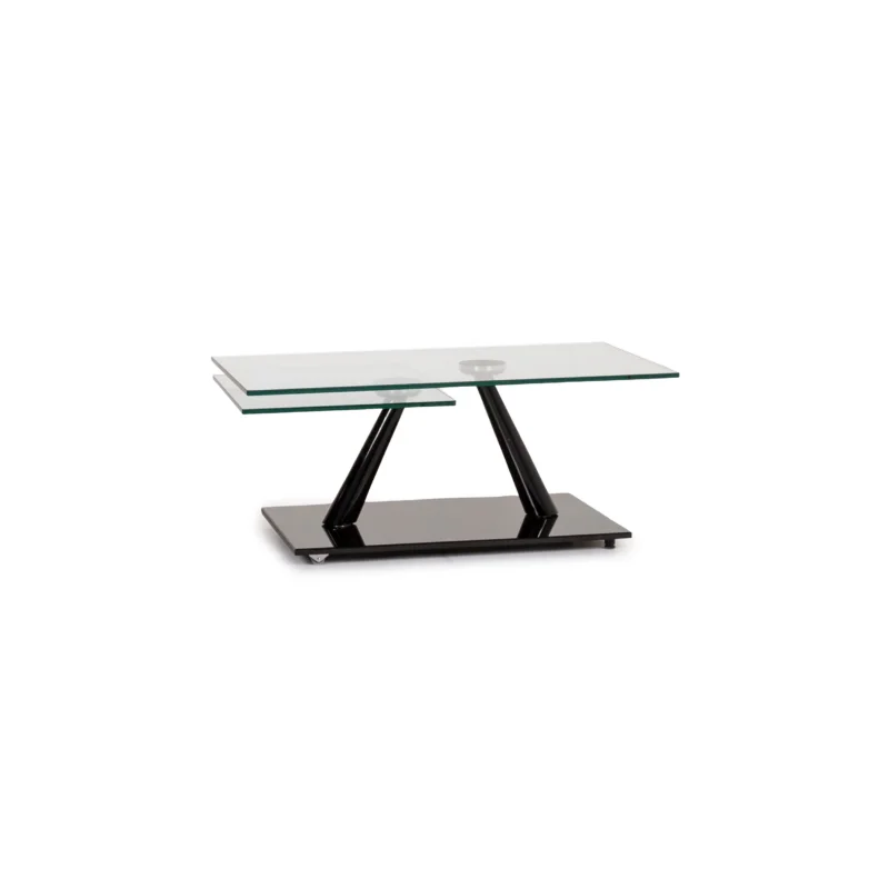 Naos Glas Couchtisch Schwarz Funktion Tisch Ausziehbar #12360