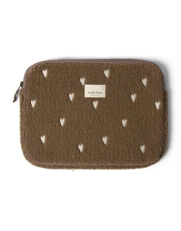Laptoptasche 13’‘ Teddy I Brown Hearts
