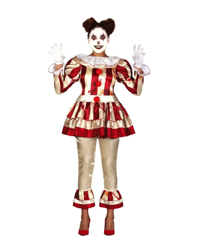Noble Killer Clown Damen Kostüm für Erwachsene