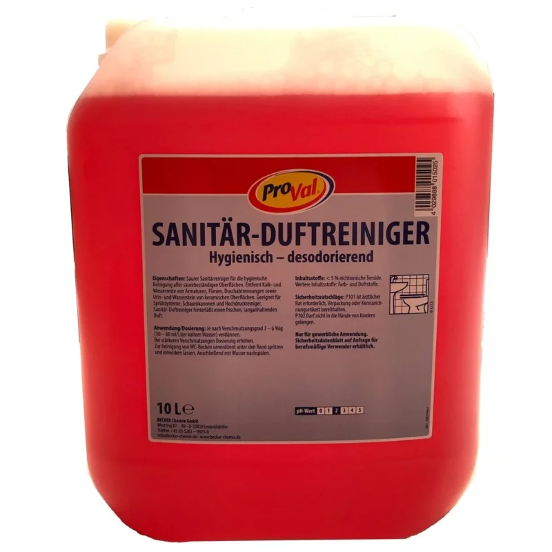 Eilfix Proval Sanitärreiniger – Schonender Allzweckreiniger mit Citrus-Kraft 10 Liter Kanister
