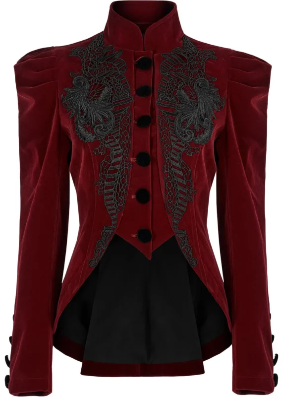 Punk Rave Pending The Moonlight Jacket Blazer Rot