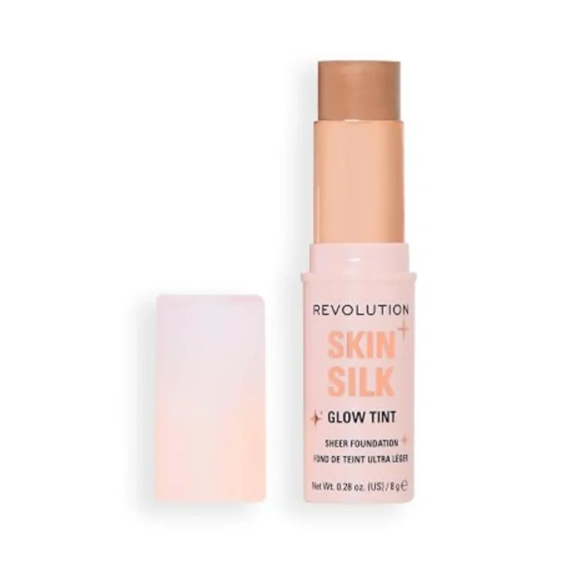 Revolution Skin Silk Glow Tint Sheer Foundation Stick Medium Tan Neutral