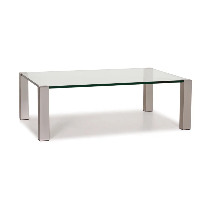 Ronald Schmitt K580 Glas Couchtisch Metall Tisch #14492