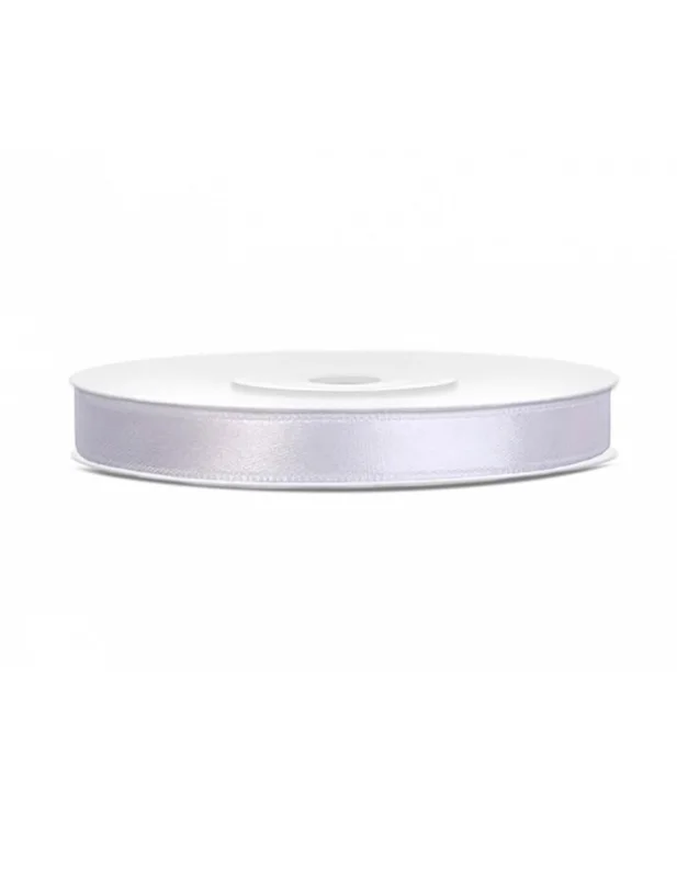 Ruban satin blanc pour décoration blanc