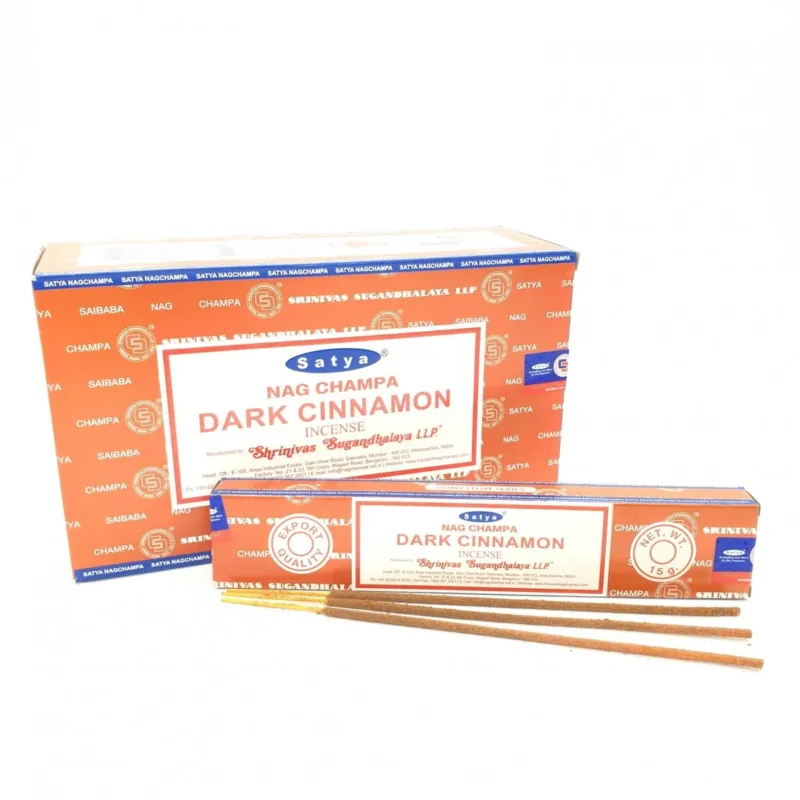 Satya Nag Champa Dark Cinnamon (Dunkler Zimt) - Räucherstäbchen 15 g