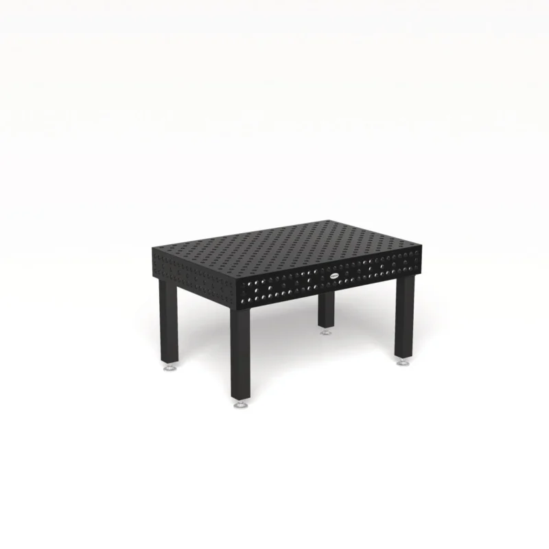Produktansicht von Siegmund Schweißtisch 1500 x 1000 x 200 mm Professional Extreme 8.7 System 28 Plasmanitriert, Diagonalraster Höhe 750 mm mit Bodenverankerung