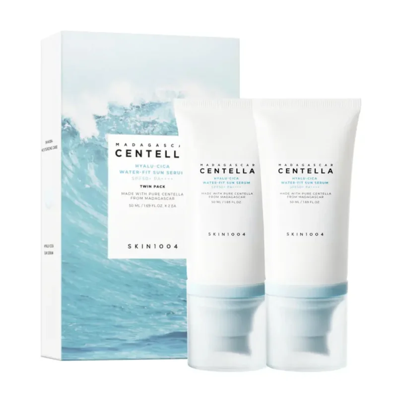 SKIN1004 Madagascar Centella Hyalu-Cica Water-Fit Sun Serum Twin Pack SPF50+
