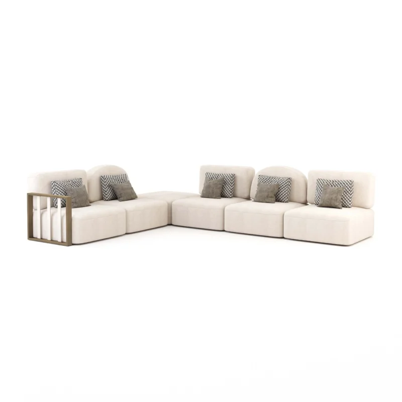 Stylish Club Centre Module Her Sofa 1 Seat - Round Back Sofa