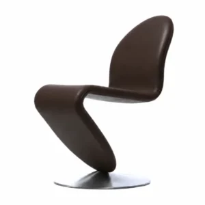 System 1-2-3 Esszimmerstuhl, Ultra Chocolate 41589 von Verner Panton