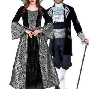 Barock Vampir Paarkostüm für Erwachsene