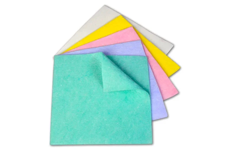 Allzwecktuch Gelb Rosa Blau Grün 38x38cm