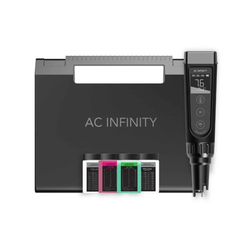 AC Infinity Hydroponic Meter PRO Kit pH- und EC-Messgerät mit wechselbarer Sonde