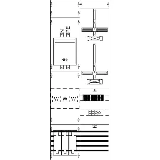 Striebel&John - Zählerfeld Mess-u.Wandlerfeld KA4221 komplett H5/B2
