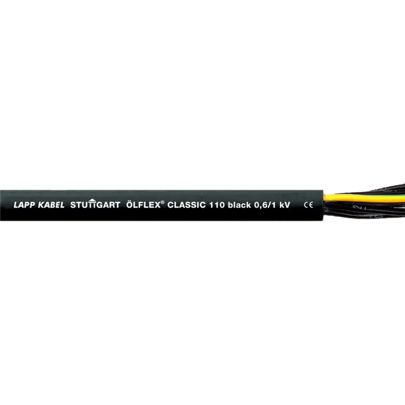 Lapp Kabel&Leitung - Energiekabel >= 1 kV, für ortsveränderlichen Einsatz ÖLFLEX CLASSIC 110 Black 1120232 0,6/1kV 2X0,75