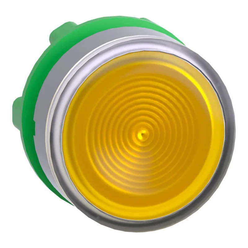 Schneider Electric - Frontelement für Drucktaster Leuchtdrucktaster ZB5AW383SC0 gelb, 22mm, in grau