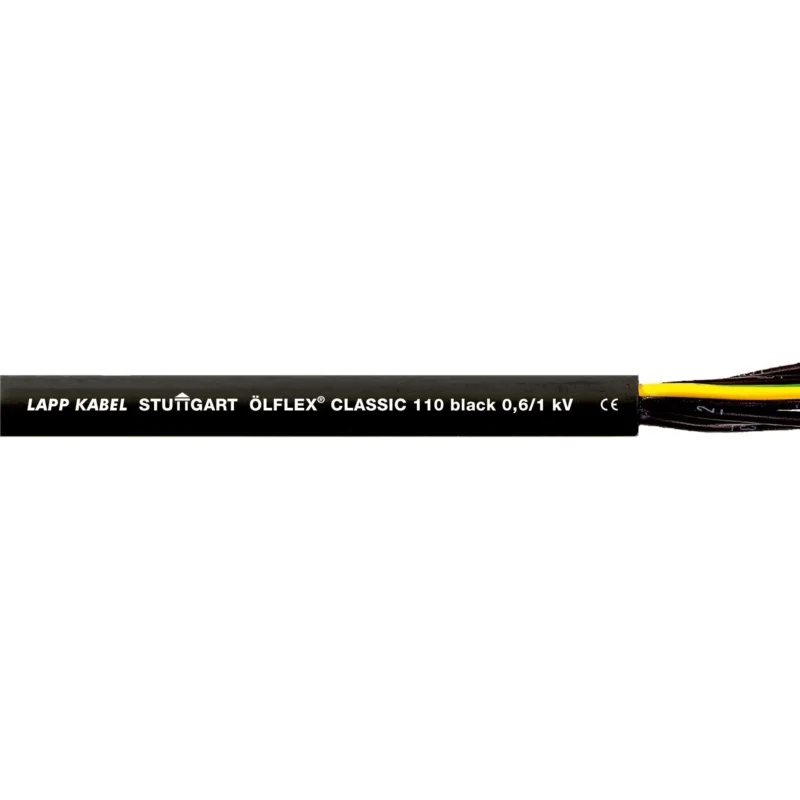 Lapp Kabel&Leitung - Energiekabel >= 1 kV, für ortsveränderlichen Einsatz ÖLFLEX CLASSIC 110 Black 1120259 0,6/1kV 41G0,75